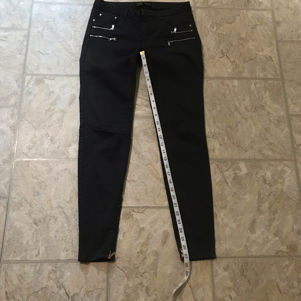 Zara Basic Black Demin Size 6 - image 2